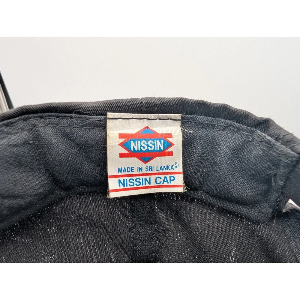 Vintage Nissin Illinois Department of Corrections Snapback Hat Black Rope Cap